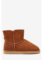 Suede Slipper Boots