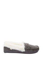 Suede Moccasin Slippers