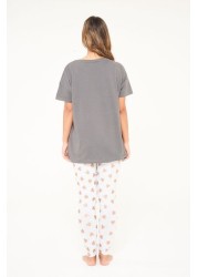 Brand Threads BCI Disney Minnie Mouse Grey Pyjamas