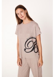 B by Ted Baker Rib Loungewear T-Shirt