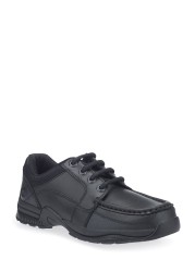 Start-Rite Dylan Black Leather Lace Up School Shoes F Fit