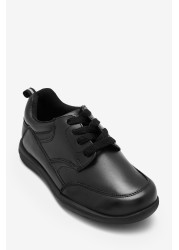 School Leather Lace-Up Shoes Standard Fit (F)