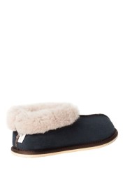 Celtic & Co. Ladies Blue Sheepskin Bootee Slippers