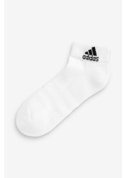 adidas Kids White Mid Cut Socks Three Pack