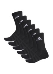 adidas Kids Black Crew Socks Six Pack