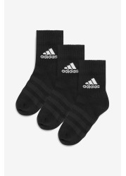 adidas Kids Black Crew Socks Three Pack