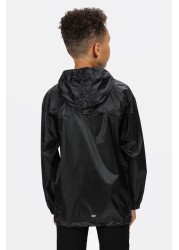 Regatta Black Kids Stormbreak Waterproof Puddle Jacket