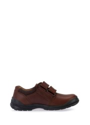 Start-Rite Engineer Brown Leather Double Strap Shoes