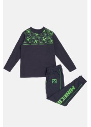 Angel & Rocket Grey Minecraft Pyjama