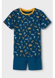 Name It Printed Short Pyjama Set