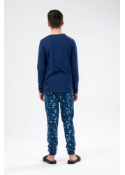 Hype. Kids Blue Splat Long Sleeve Pyjama Set