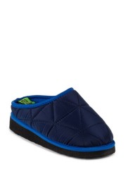 Totes Boys Premium Quilted Mule Slippers Mini Me