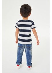 Five Pocket Jeans With Stretch (3mths-7yrs) Regular Fit