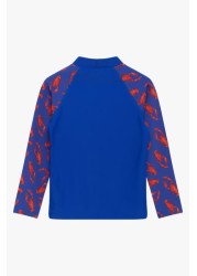 Trotters London Blue Lobster Rash Vest