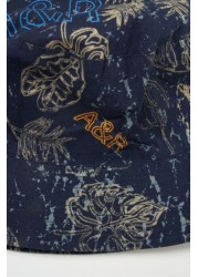 Angel & Rocket Navy Palm Print Hat