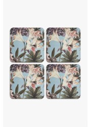 Kew Gardens Coasters Bee Floral Square Corkbook Coaster