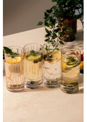 Set of 4 Mikasa Cheers Highballs