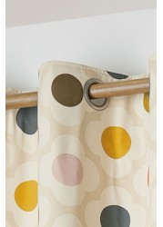 Orla Kiely Spot Flower Blackout Eyelet Curtains