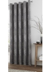 Curtina Elmwood Jacquard Lined Eyelet Curtains