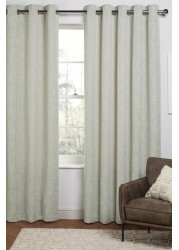 Fine Bouclé Eyelet Lined Curtains