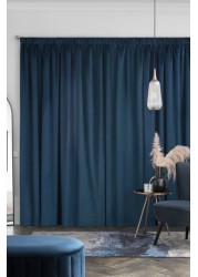 Matte Velvet Curtains Pencil Pleat Blackout/Thermal