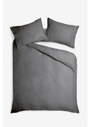 Collection Luxe 600 Thread Count 100% Cotton Sateen Duvet Cover And Pillowcase Set