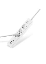 Xiaomi - Mi Smart Home Power Strip Electrical Socket 3 Ports 3 USB Outlet Plugs Max 16A 3.1A Fast USB