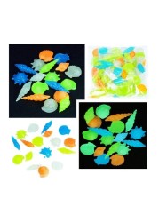 ALISSA 100 Piece - Glow in Dark Sea Shells for Home Aquarium and Garden Décor (Random Colors)