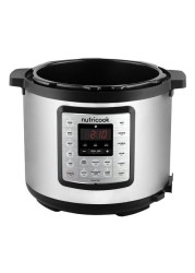 Nutribolt Smart Electric Pressure Cooker - 9 in 1, Electric Pressure Cooker, 6 Liter, 1000 Watt, Silver/Black NC-SPEK6