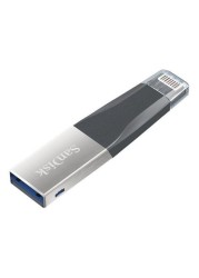 SanDisk iXpand Mini Flash Drive for iPhone and iPad 64GB, Black/Silver