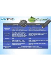 مجموعة جهاز الإرسال / الاستقبال اللاسلكي AnySync HDMI 1080p