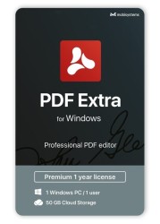 PDF Extra - محرر PDF احترافي - تحرير ملفات PDF وحمايتها وإضافة تعليقات توضيحية وملءها وتوقيعها - جهاز كمبيوتر واحد / مستخدم واحد / اشتراك لمدة عام