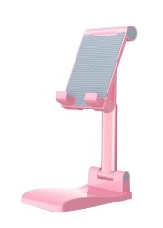 Mobile Phone Stand and Tablet Stand with Fodable(Pink Color)