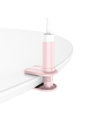 Universal phone holder and tablet holder with 360-degree rotation in pink and white