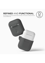 Scratch Resistant Silicone Airpods For Apple AirPods From Elago, Dark Gray