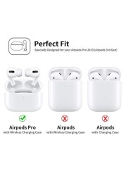 عام Amerteer Airpods Pro القضية ، وحماية الغطاء سيليكون متوافق مع ابل برو (القضية اللاسلكية) Airpods (وردي)