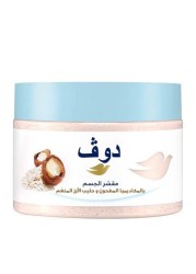 Dove body scrub with macadamia powder and rice milk 225ml