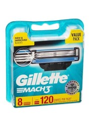 Gillette Mach3 Men's Razor Refill Pack of 8