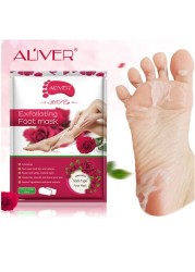 Pack Of 3 rose Exfoliating Foot Peel Mask