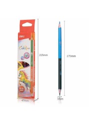 Deli Double Tip Coloring Pencils Set - 6 Pieces