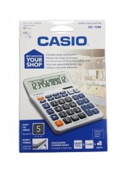 Casio 12-Digit Scientific Calculator, White/Blue/Black