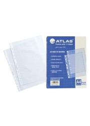 100 Pieces Atlas Pocket Pack With 11 A4 Slots