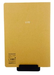 دفتر كتابة قرطاسية لانغو B5 مع تصميم كلمة "LIFE".