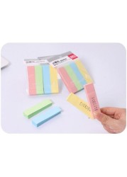 Elissa 2 Pack Mini Sticky Index Notes, 4 Assorted Colors 19 x 76 mm 400 Sheets