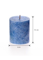 Blue Pillar Candle