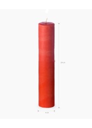 Orange Pillar Candle set of 2pcs