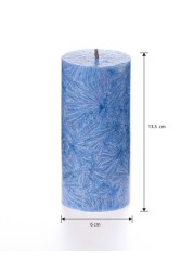 Blue Pillar Candle