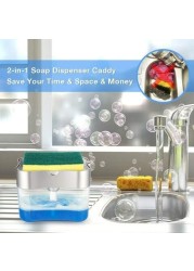 ALISSA 2-in-1 Soap Pump Dispenser with Sponge Holder