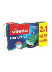 Vileda Pure Active Scratch Resistant Skin Cleanser - 2 Pieces