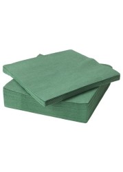 Paper napkins, dark green, 40X40 cm